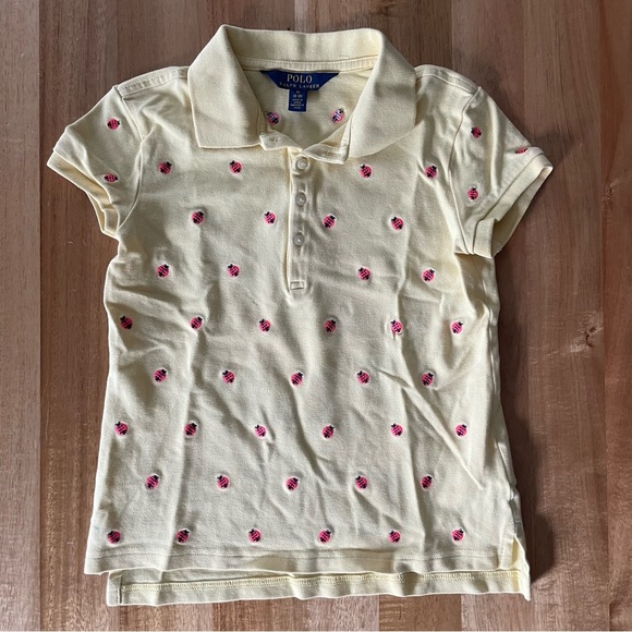 Polo by Ralph Lauren Yellow and Red Ladybug Shirt - Picture 1 of 5